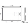 Кнопка управления ALCAPLAST M1472-AEZ112 с цветной пластиной