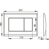 Кнопка управления ALCAPLAST M275 золотая