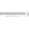 Решетка ALCAPLAST GAP-850M для водоотводящего желобов (APZ6, APZ16)