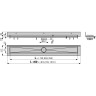 Водоотводящий желоб ALCAPLAST APZ23-850 MODULAR WALL