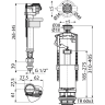 Выпускной комплект ALCAPLAST SA2000S 1/2